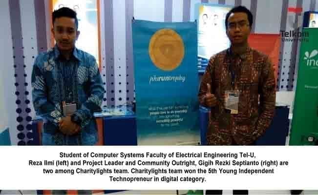 CharityLights Phiruntrophy Win The Young Independent Technopreneur 2014