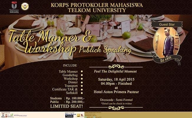 Agenda table manner