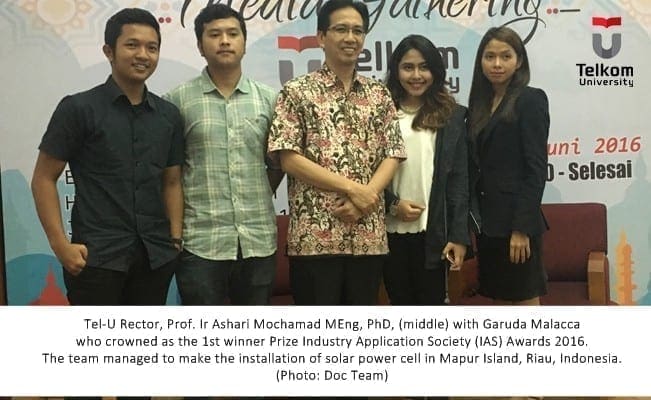 Found Installation of Solar Cells for Mapur Island Residents Students Tel U Crowned as 1st Winner Prize 2016 IAS Awards