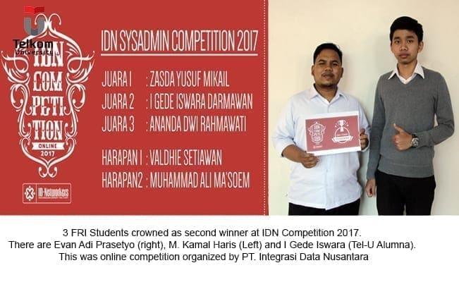 260817 FRI Telkom University Juara IDN Competition