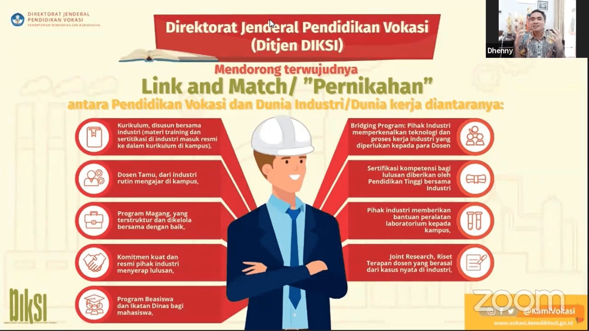 1 Webinar antara Dirjen Vokasi dengan Forum Direktur Vokasi Swasta Indonesia FDVSI YouTube Google Chrome 30 05 2020 14 18 53