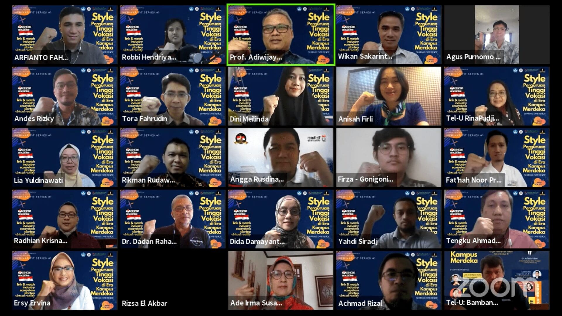 Webinar  Style Perguruan Tinggi Vokasi di Era Kampus Merdeka YouTube Google Chrome 13 06 2020 14 30 19