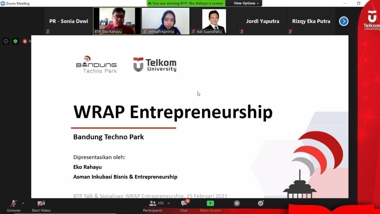 BTP Talk Sosialisasi Program WRAP Entrepreneurship