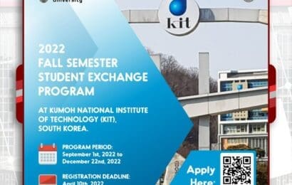 Student Exchange Program at KIT for Fall semester 2022