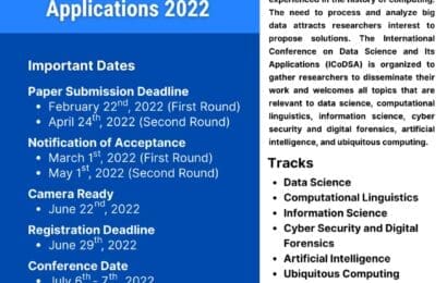 The 5th International Conference on Data Science and Its Applications ICoDSA