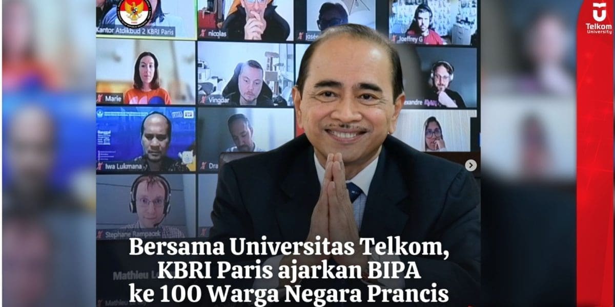 Dubes Paris Dan Tel U Gelar Kelas Bahasa Indonesia bagi Penutur Asing (BIPA)
