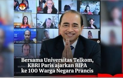 Dubes Paris Dan Tel U Gelar Kelas Bahasa Indonesia bagi Penutur Asing (BIPA)