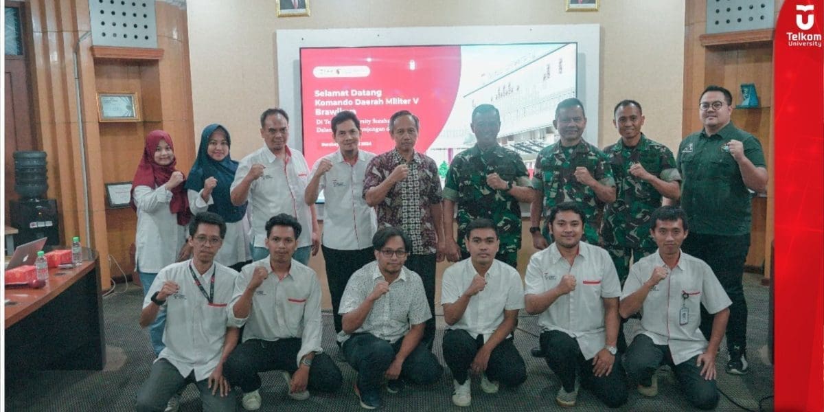 Kunjungan KODAM V Brawijaya Ke Tel U Surabaya Kolaborasi Pengembangan Teknologi
