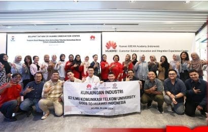 Mempererat Kerja Sama dengan Industri Prodi Magister Ilmu Komunikasi Tel U Kunjungi Huawei 