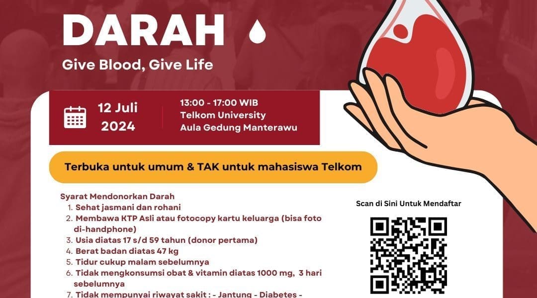 Ayo Donor Darah Give Blood Give Life