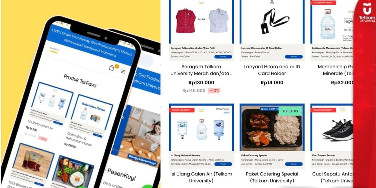 PesenKuy Inovasi Startup Mahasiswa Tel U untuk Kemudahan Pesan Antar di Sekitar Kampus