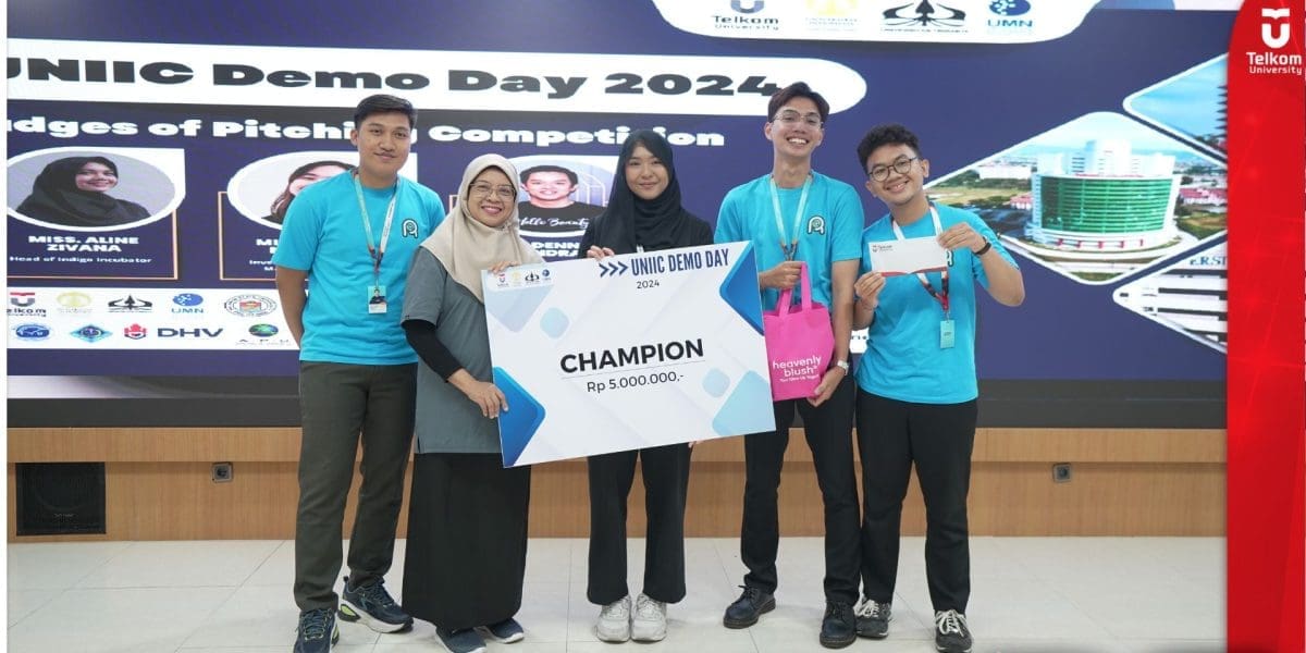 Dua Startup Tel U Raih Juara Dalam Pitching Competition International UNIIC 2024