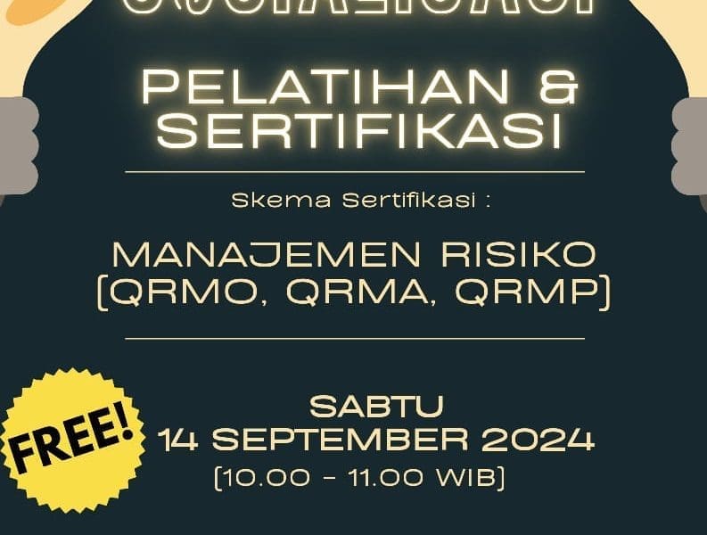 SOSIALISASI SERTIFIKASI SKEMA MANAJEMEN RISIKO 2024]