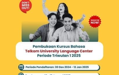 Pembukaan Kursus Bahasa Telkom University Language Center Periode Triwulan 1 2025
