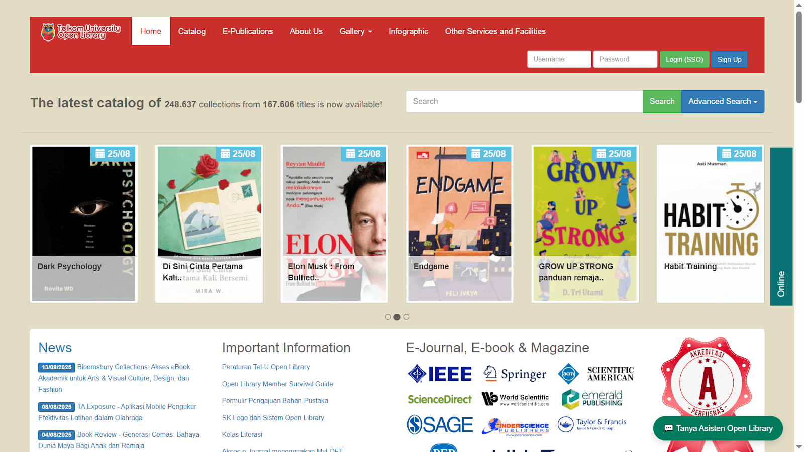 Open Library Telkom University