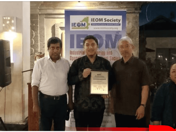 Dino Caesaron., Ph.D Raih Penghargaan IEOM Outstanding Professor…