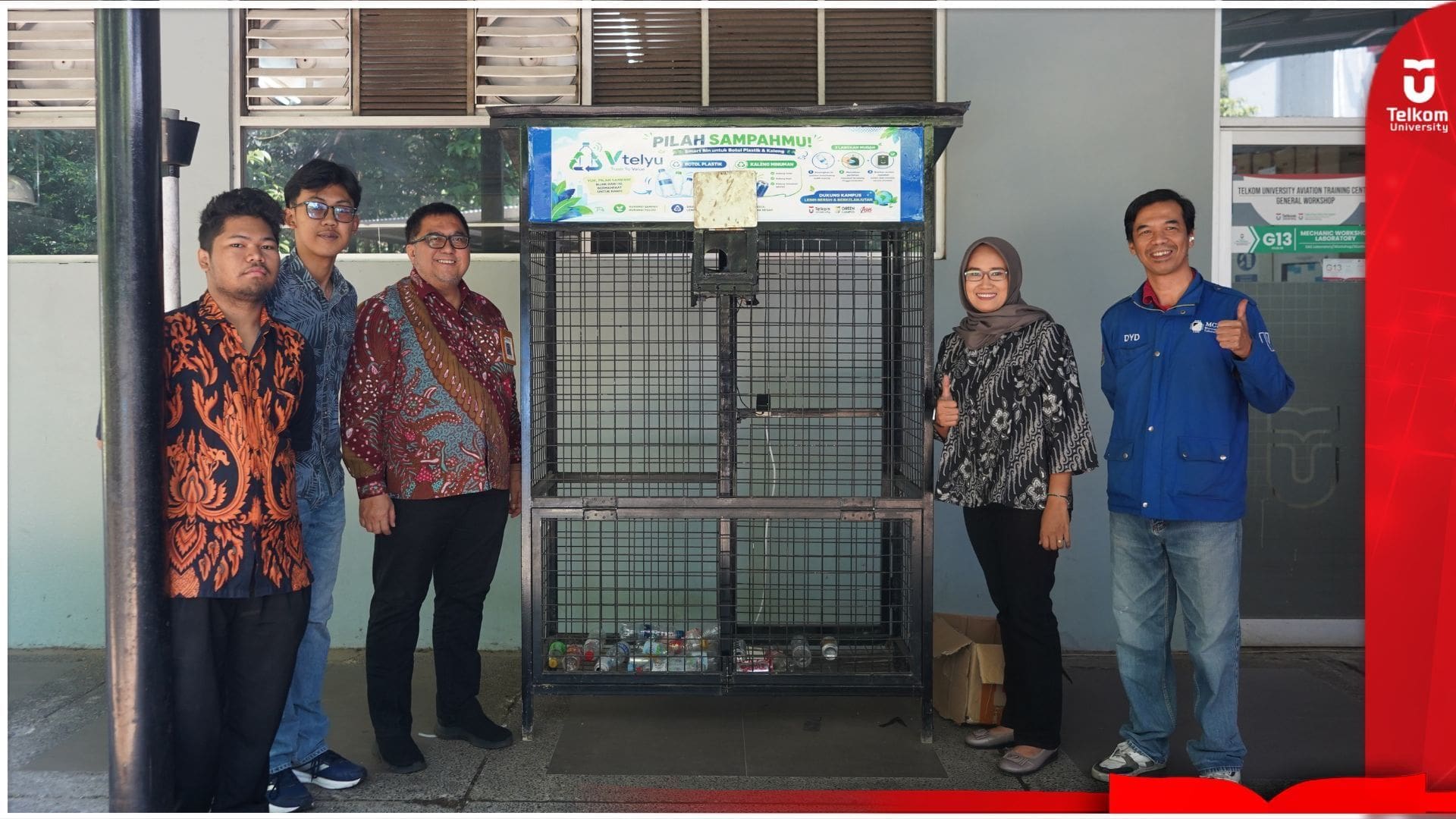 Mahasiswa Telkom University Kembangkan VTelYU, Tempat Sampah Pintar&hellip;