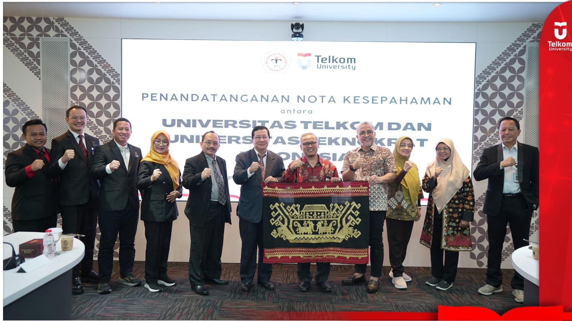 Penandatanganan MoU antara Telkom University dengan Universitas Teknoktrat…