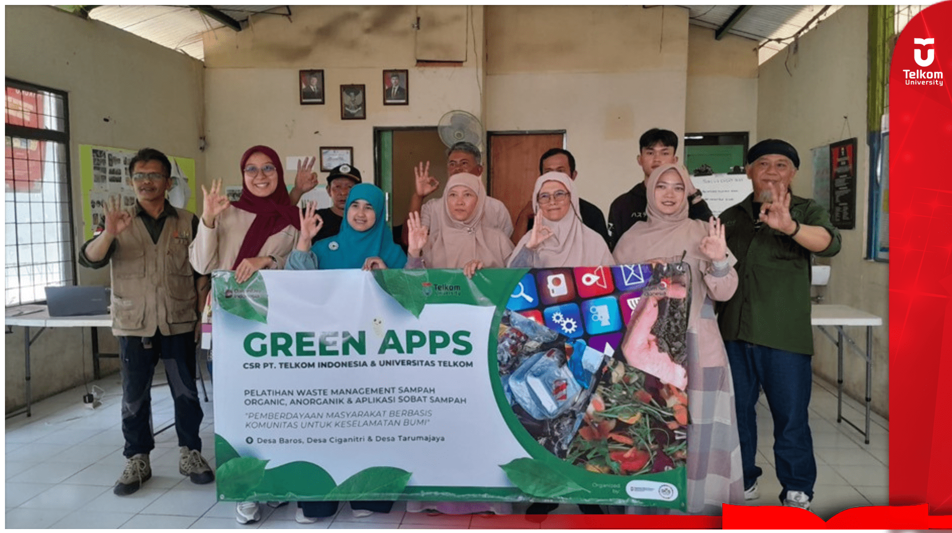 TJSL Telkom Indonesia bersama Telkom University Gelar Pelatihan…