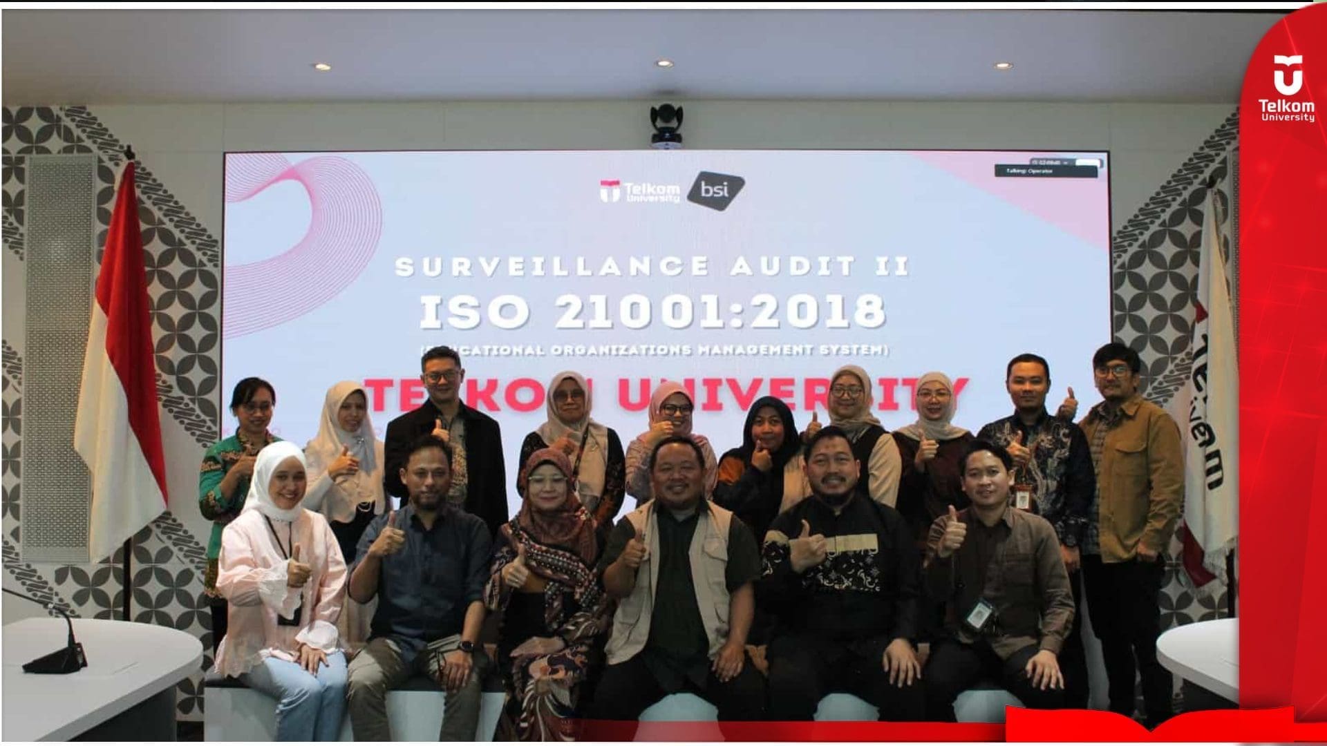 Telkom University National Campus Direkomendasikan Tetap Tersertifikasi ISO&hellip;